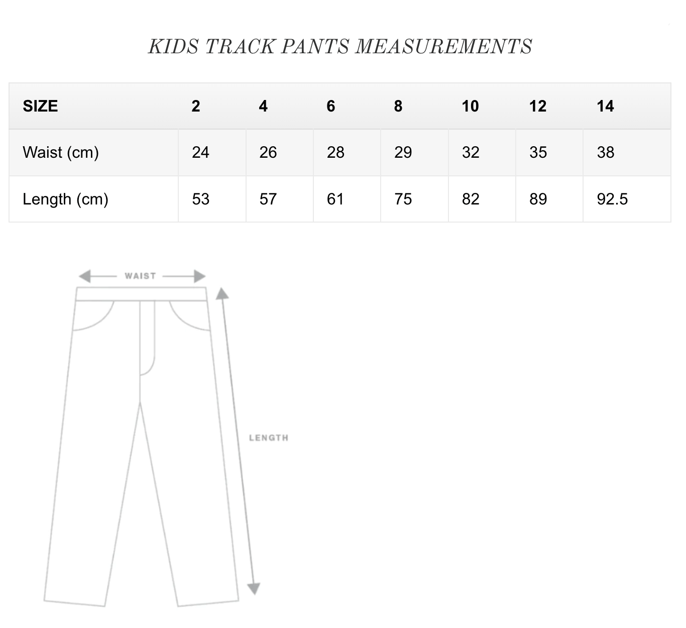 OL' ENGLISH KIDS TRACK PANT - BLACK