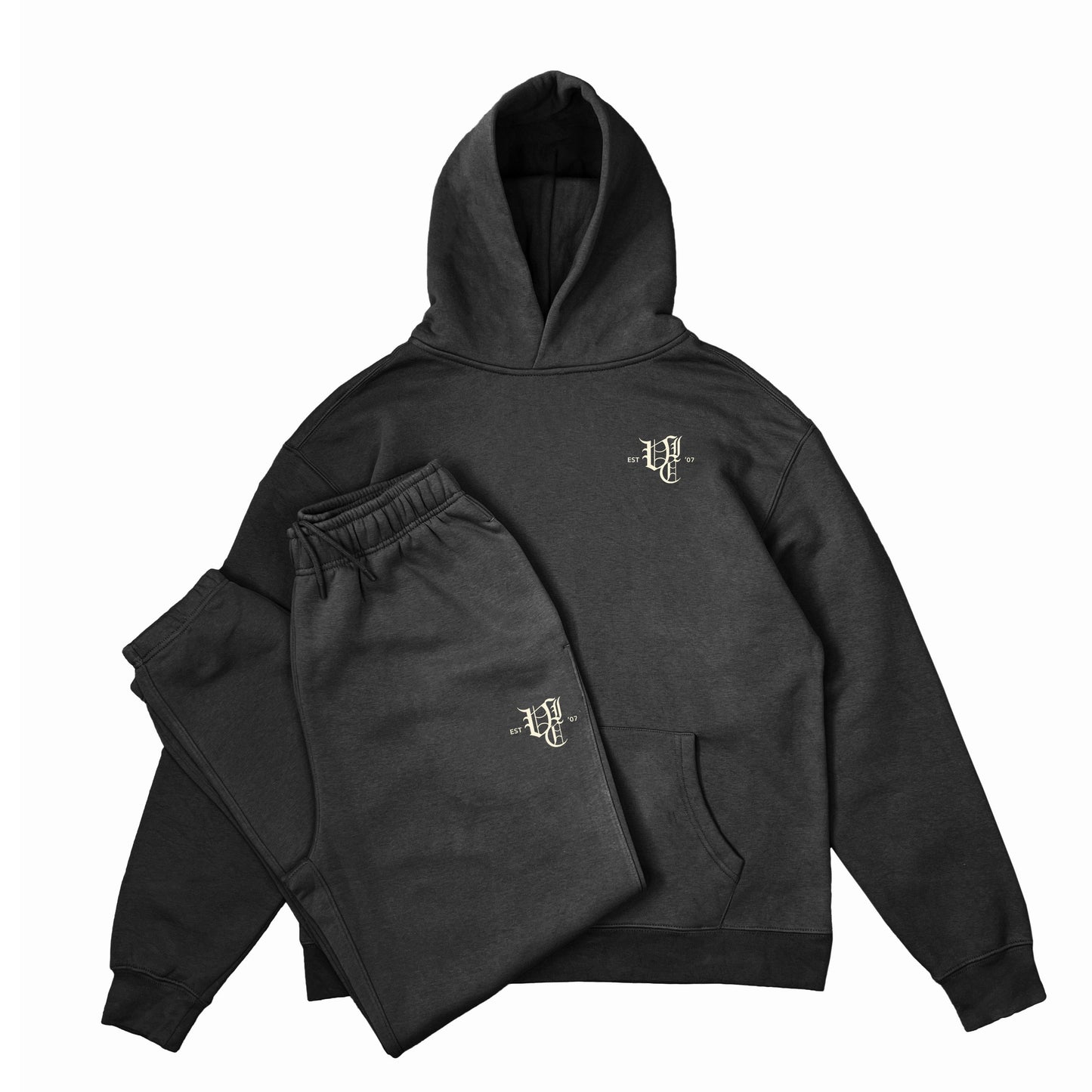 WING TRACKSUIT - BLACK (TONAL LOGO)