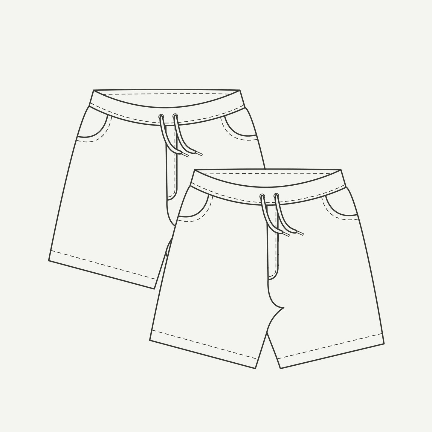 2 SWEATSHORTS / TRUNKS $129