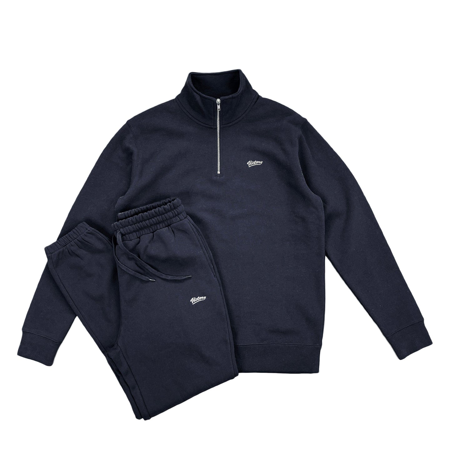PLAYER 1/4 ZIP CREW TRACKSUIT - NAVY