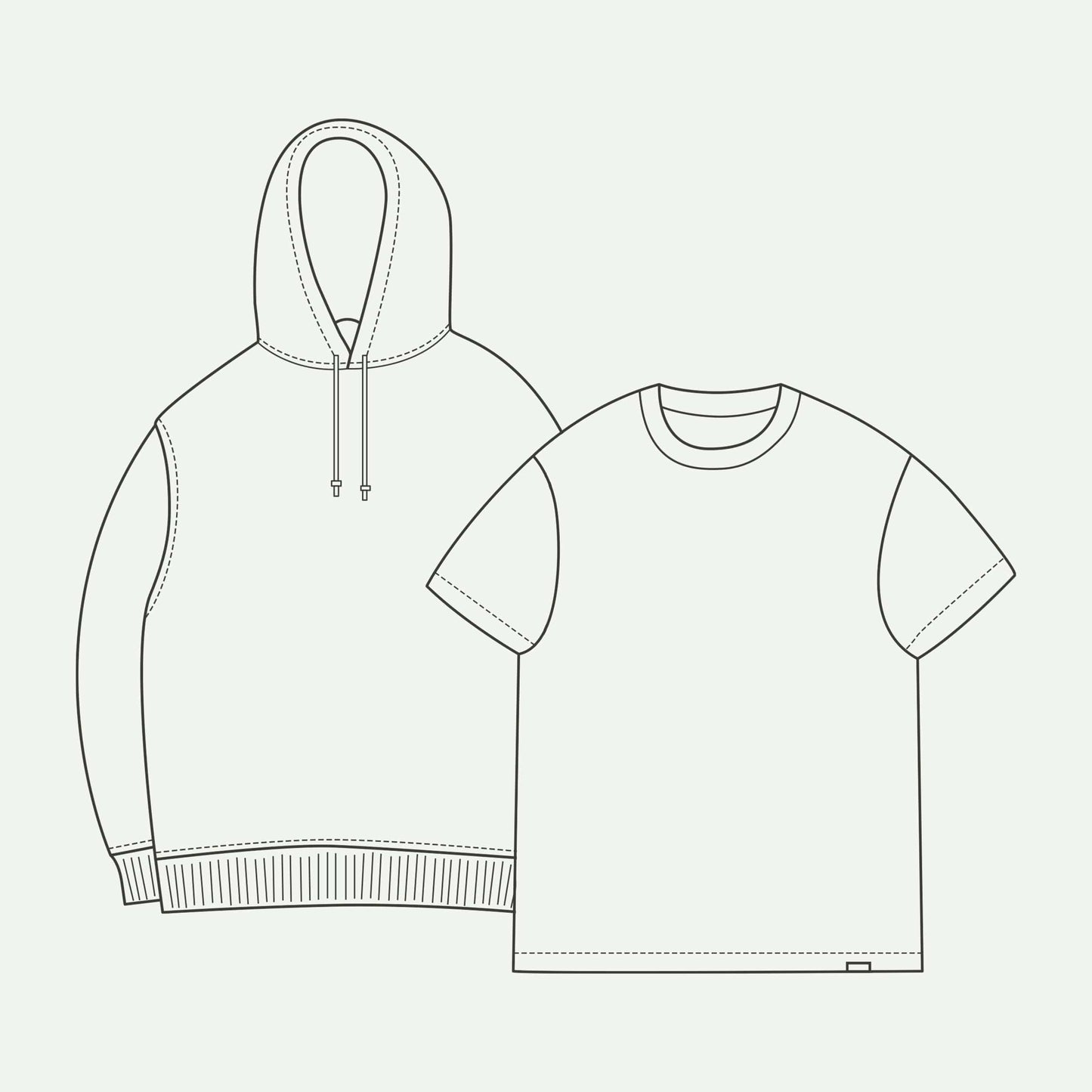 HOOD / CREW + TEE $119