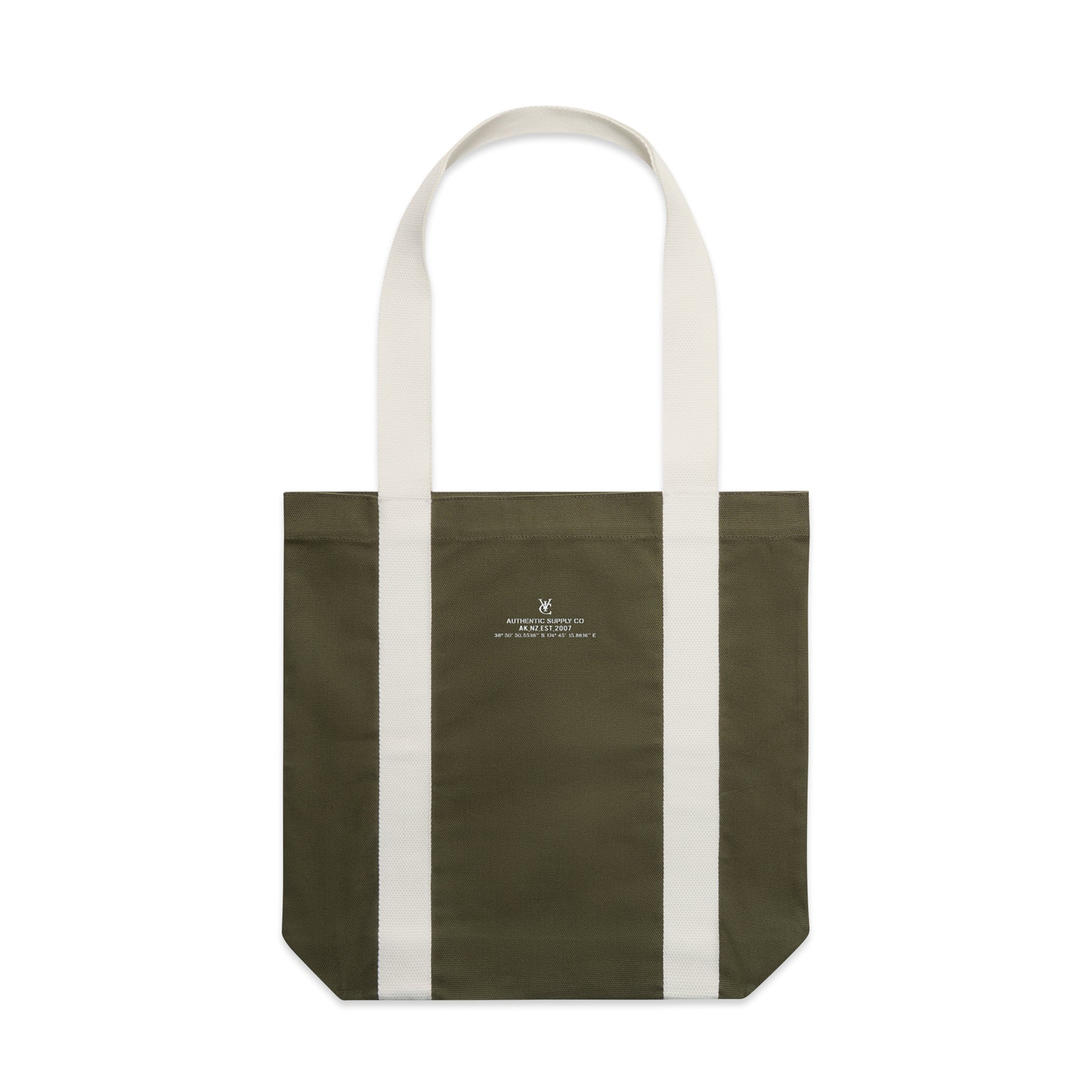  The LATITUDE Two-Tone Tote Bag (42cm x 42cm) is made from 100% heavyweight cotton canvas (320 GSM) with reinforced shoulder straps. The graphic is printed using eco-friendly, water-based inks, free from harsh chemicals. Durable and sustainable, it's perfect for daily use.