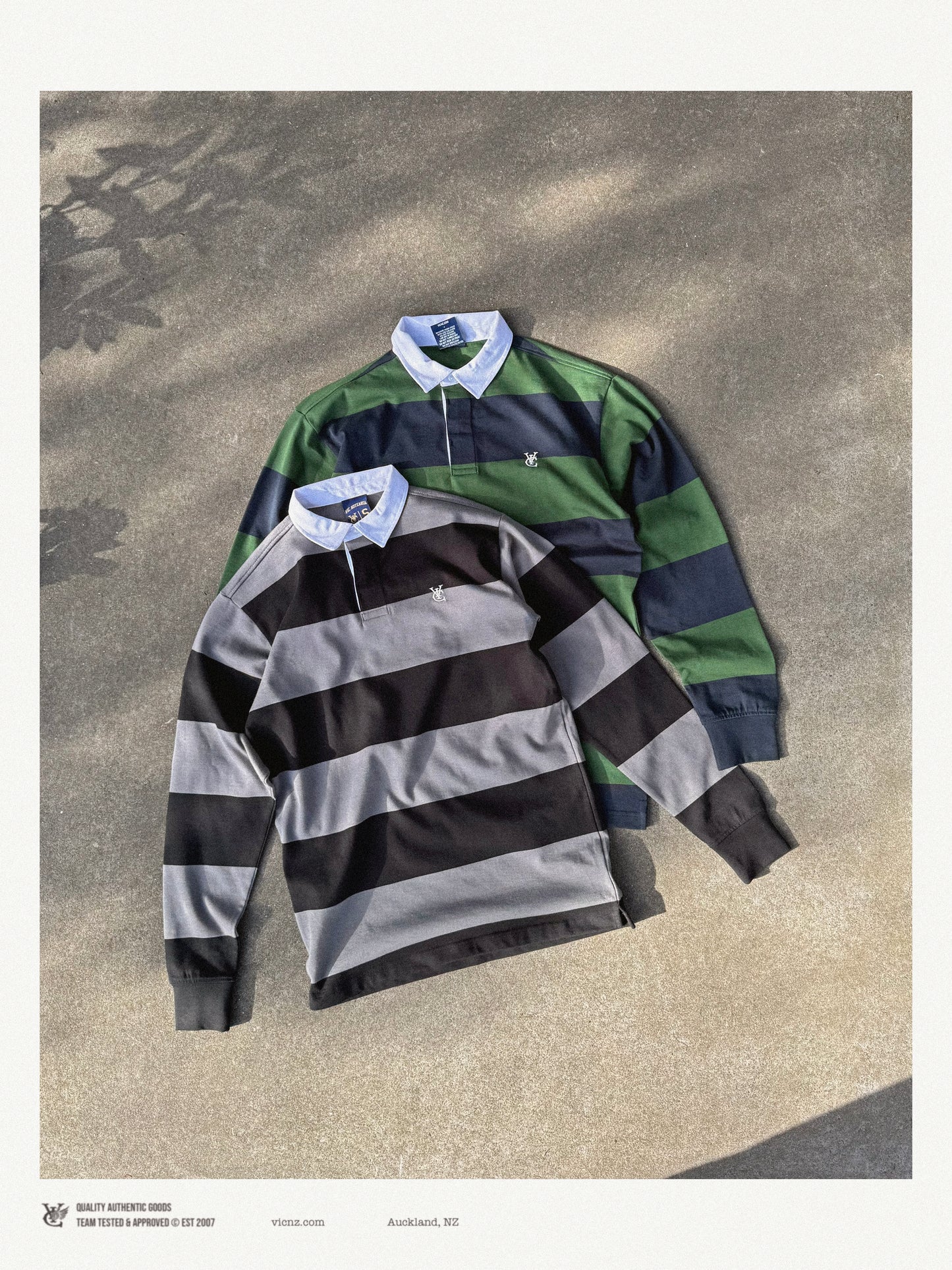 VIC STRIPED RUGBY POLO