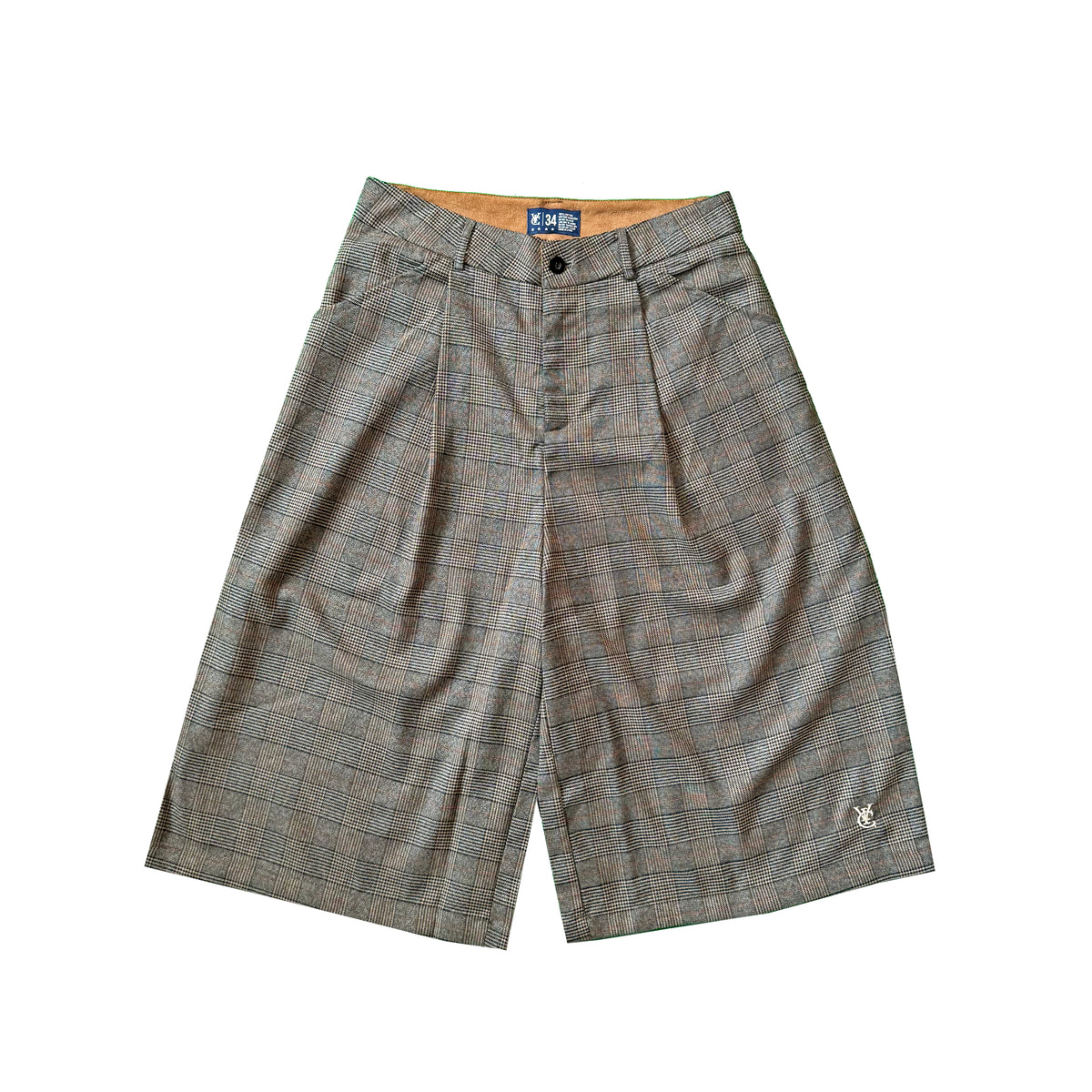 CHIDORI TARTAN SHORTS. Relaxed, roomy fit. Below-knee length