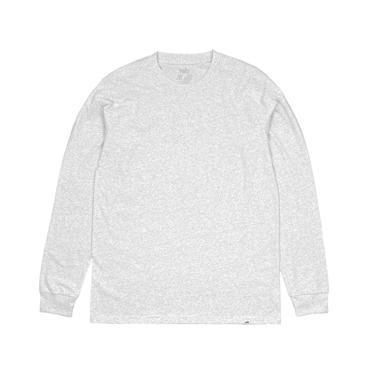 VIC CLASSIC L/S TEE - WHITE MARLE