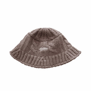 crochet cable knit bucket hat
