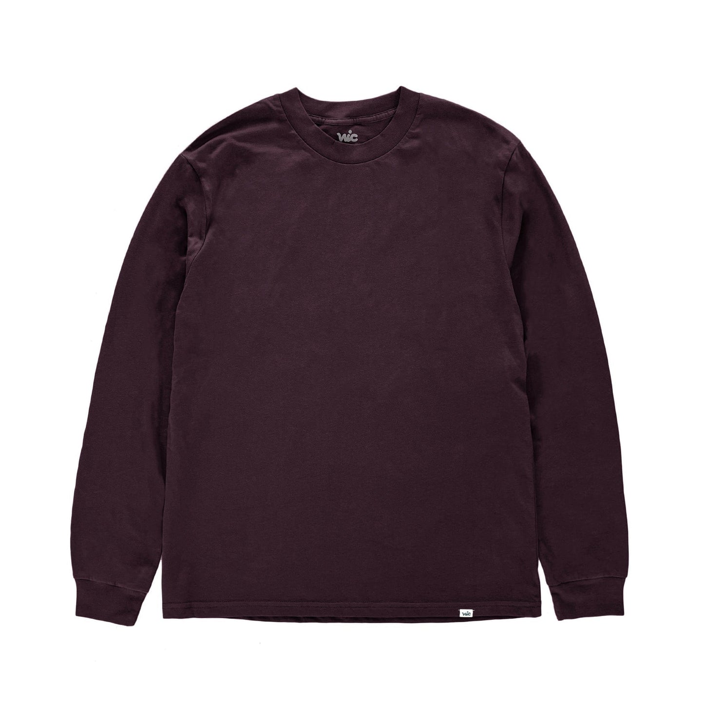 VIC CLASSIC L/S TEE - PLUM