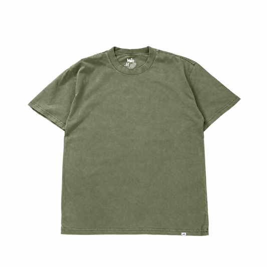 HEAVY BOX TEE - FADED OLIVE (SHORTER FIT)