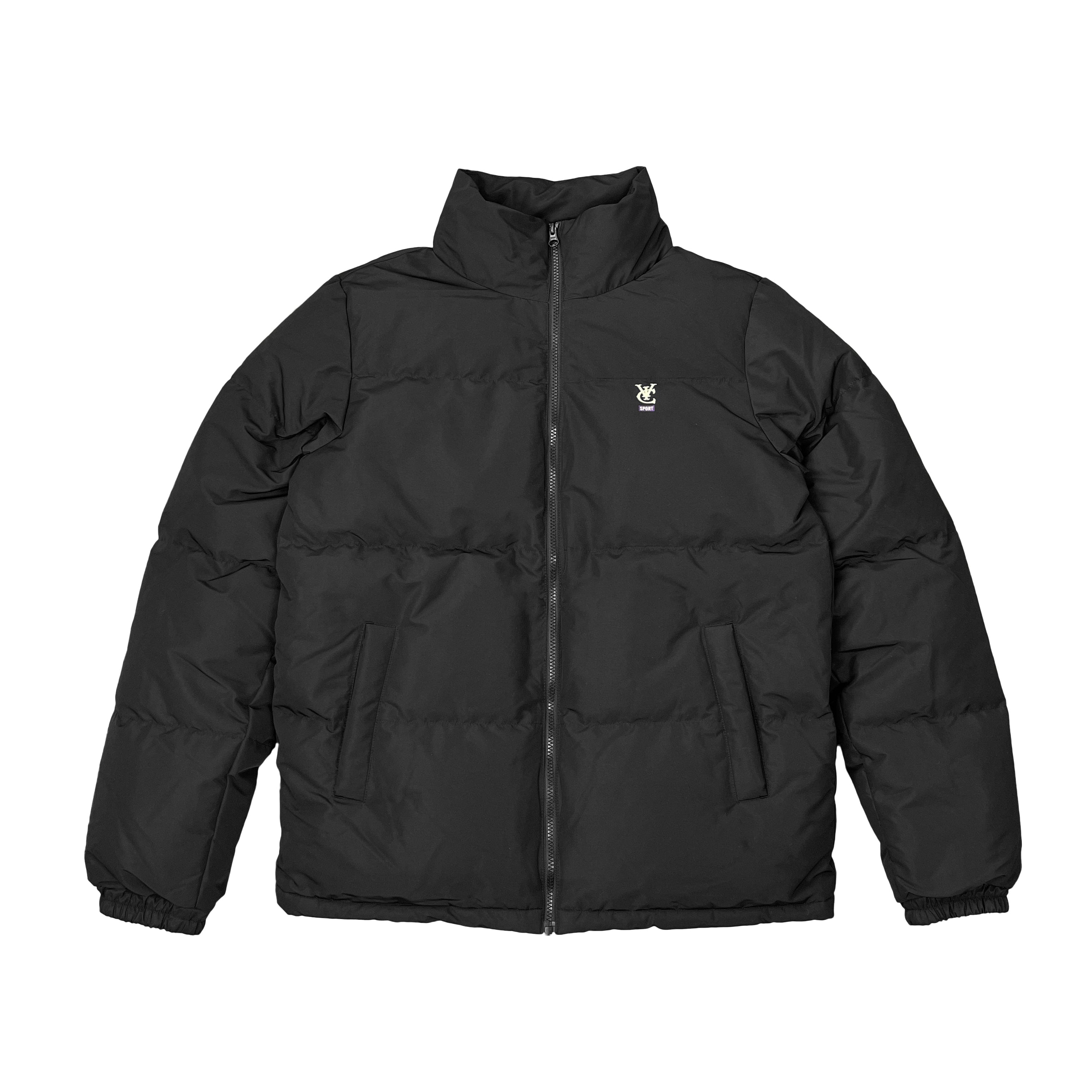 Black feather down outlet coat