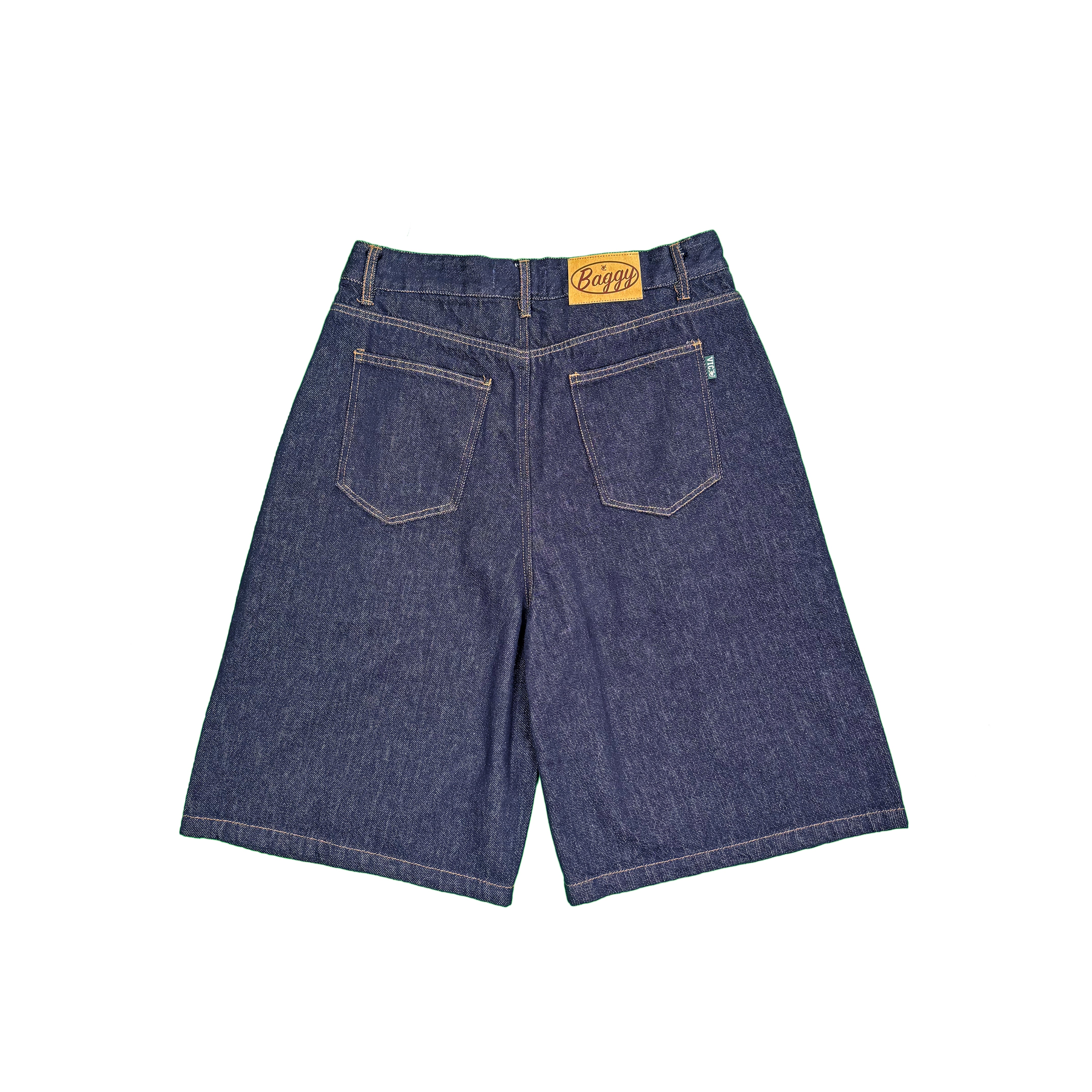 DOUBLE PLEATED JORTS - INDIGO – VIC APPAREL