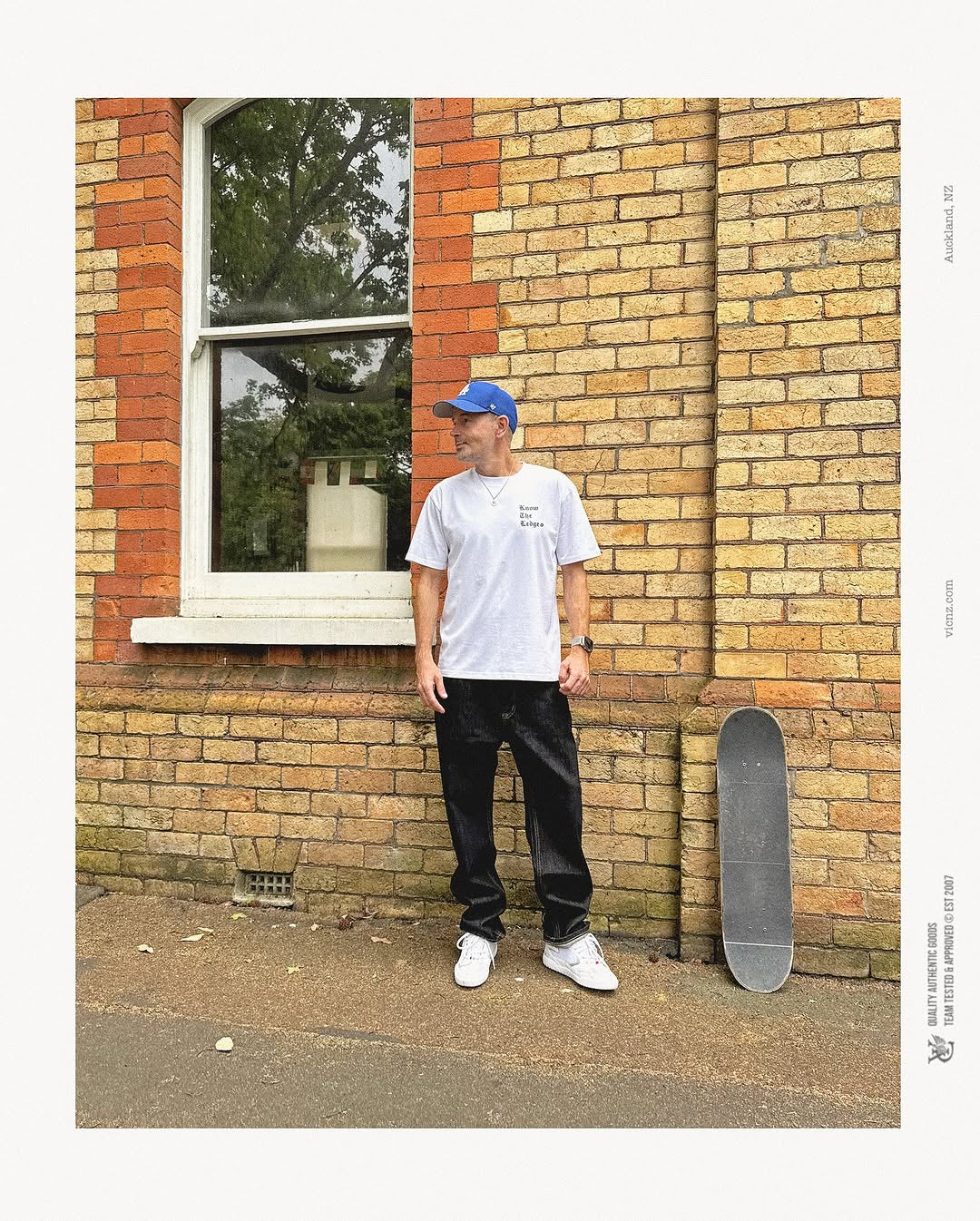 RAW SELVEDGE JEANS in dark indigo with a regular straight leg fit, cut from premium 15oz raw selvedge denim. Finished with contrast stitching, selvedge detail on the coin pocket, and a VIC woven patch on the waistband. Inspired by vintage Japanese selvedge denim and reimagined with a modern silhouette.