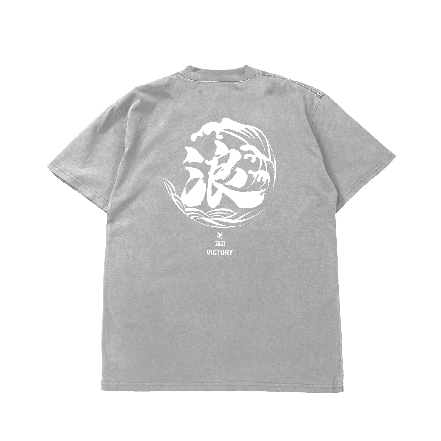 WAVE HEAVY TEE (WHITE PRINT)