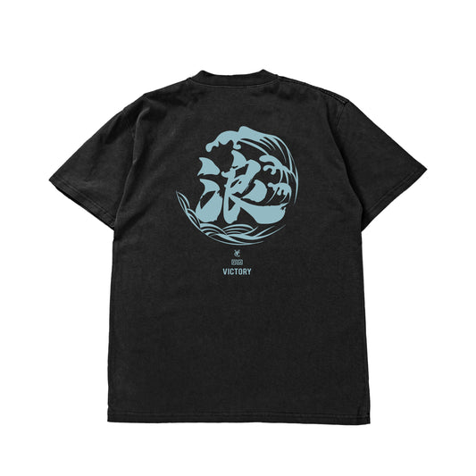 WAVE HEAVY TEE (SOFT SLATE PRINT)