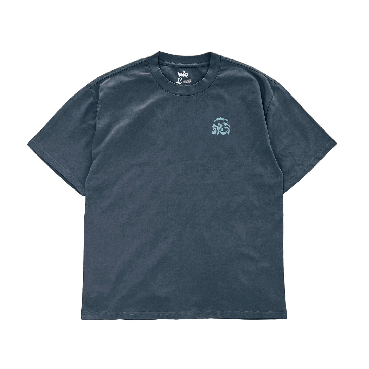 WAVE HEAVY TEE (SOFT SLATE PRINT)