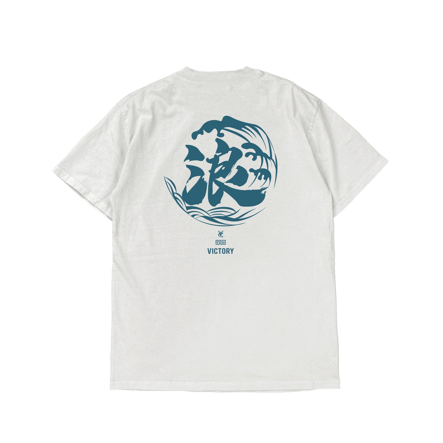 WAVE HEAVY TEE (TEAL PRINT)