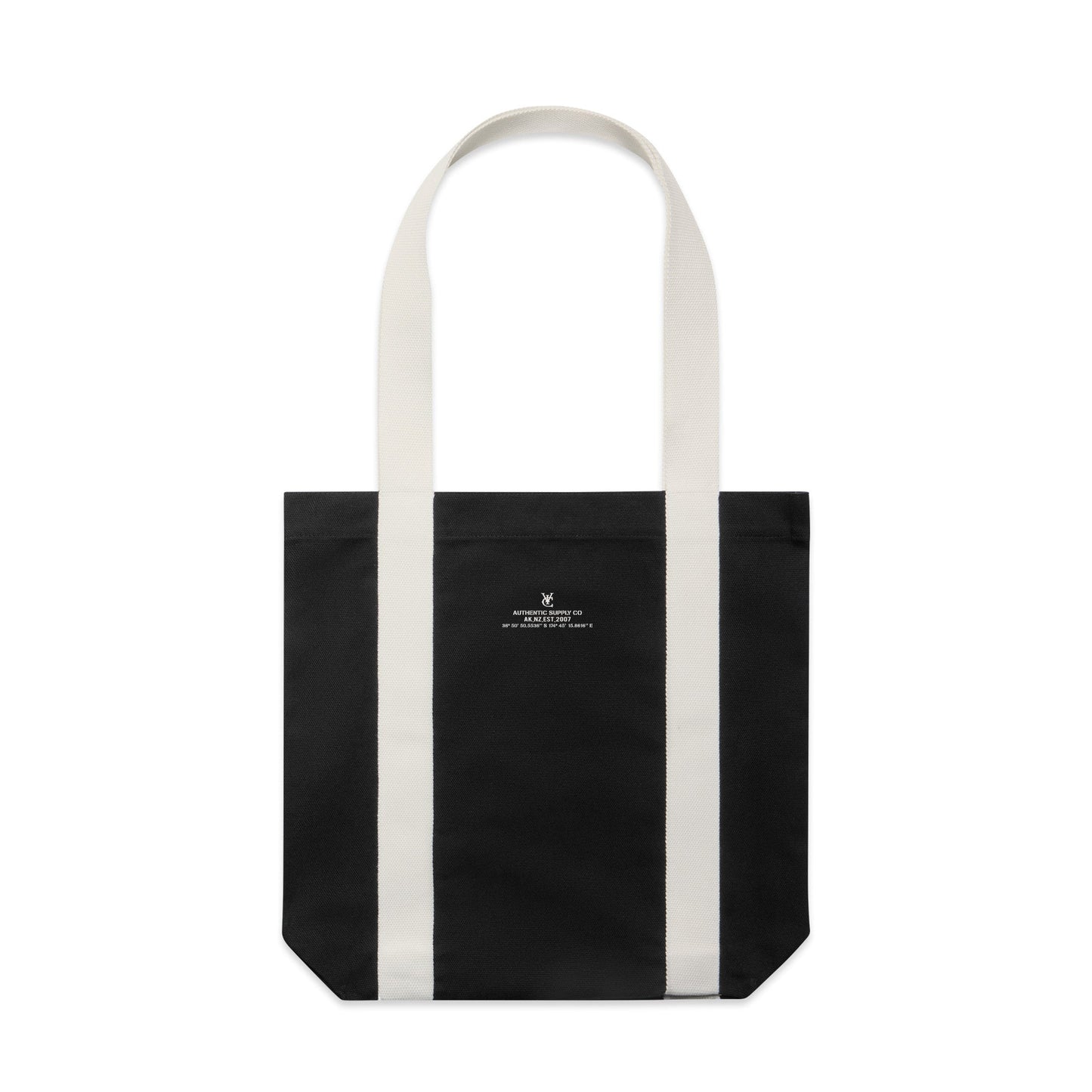  The LATITUDE Two-Tone Tote Bag (42cm x 42cm) is made from 100% heavyweight cotton canvas (320 GSM) with reinforced shoulder straps. The graphic is printed using eco-friendly, water-based inks, free from harsh chemicals. Durable and sustainable, it's perfect for daily use.