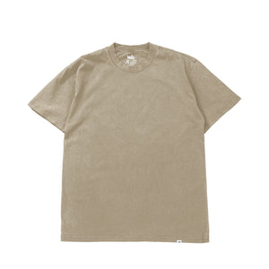 inspired by the oversized warm-up sweaters and T-Shirts from the 90s, The Box Fit Tee is an essential the offers a wider, baggier fit, and cut from 100% smooth cotton jersey for that premium quality feel. As this silhouette is very oversized and loose-fitting, we recommend sizing down to achieve the perfect Box Fit style. Faded khaki, garment dyed.