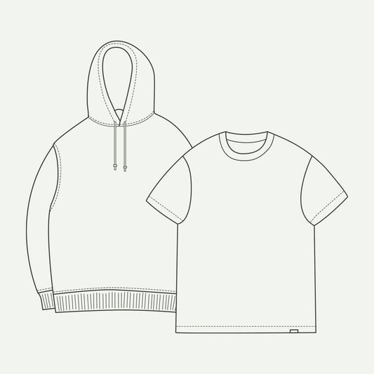 SWEATSHIRT + TEE $100