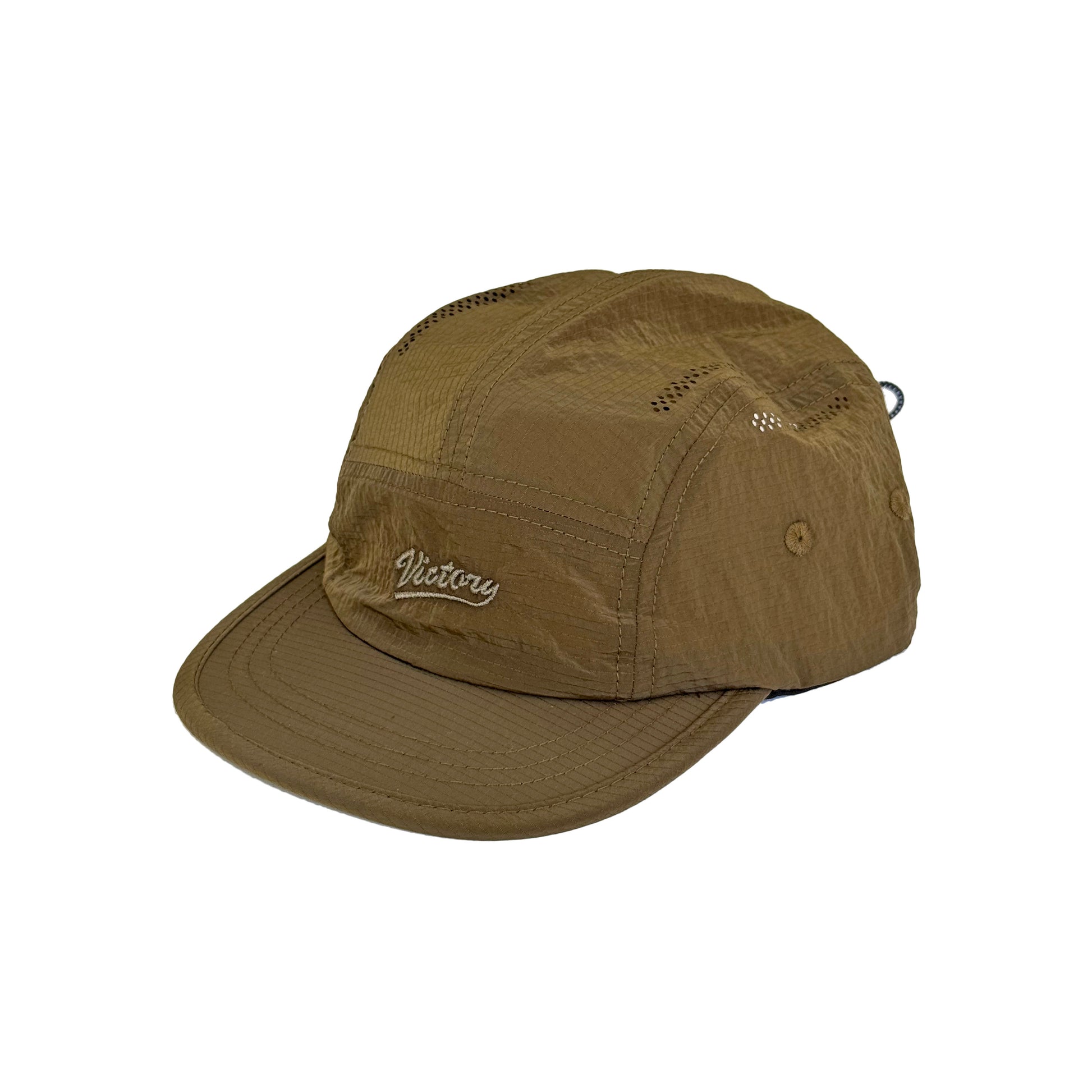 Player Sport Cap
Quick-dry nylon 5-panel sport cap, lightweight & breathable.
Shorter brim for maximum sun protection without blocking your vision.
Tonal embroidered logo at front. One size fits all with adjustable elastic drawstring fastener.