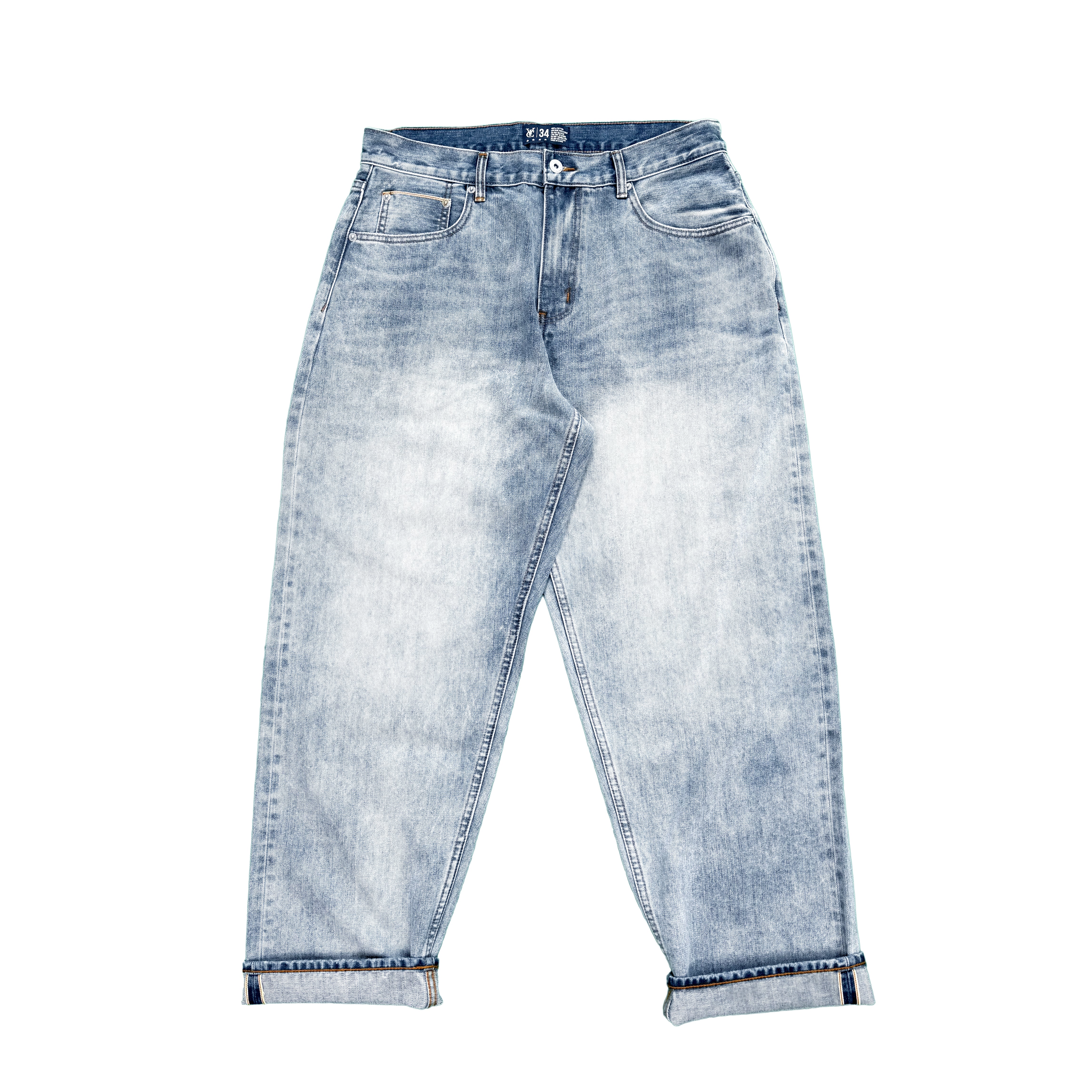 BAGGY SELVEDGE JEANS - VTG LIGHT BLUE – VIC APPAREL