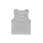 WOMEN'S ORGANIC RIBBED CROPPED TANK - STORM