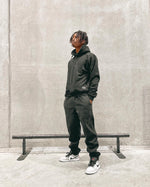 Premium quality ultra-cozy polar fleece hoodie and trackpants by New Zealand skate and streetwear clothing label VIC Apparel. Classic boxy fit, Dropped shoulder, Embossed logo on chest. Ultimate in comfort & warmth.