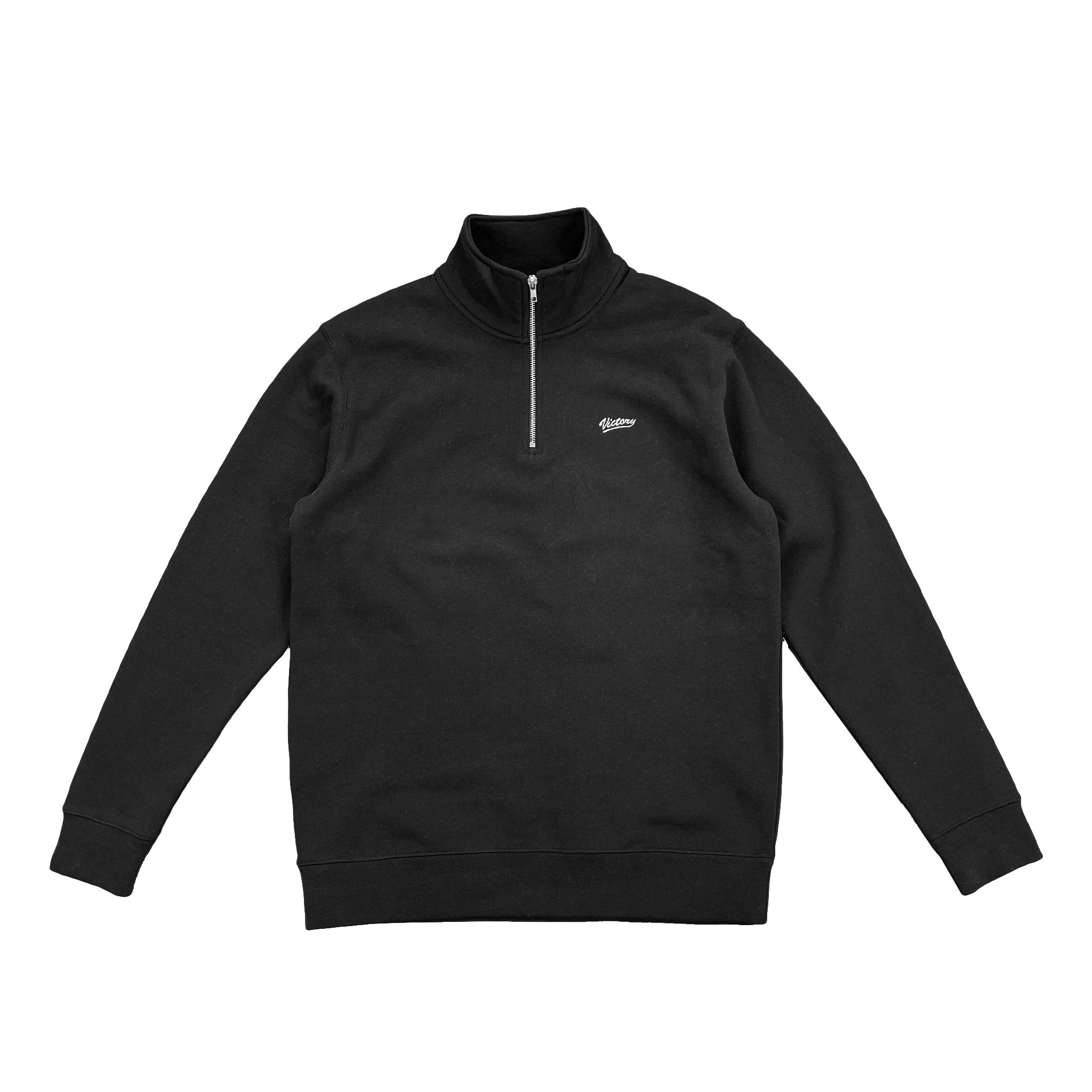 Premium quality 1/4 zip sweatshirt crewneck by New Zealand skate and streetwear clothing label VIC Apparel. Classic minimal design. Regular fit.