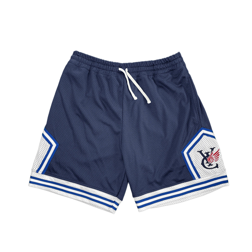 Retro style basketball shorts by New Zealand skate and streetwear clothing label VIC Apparel. American vintage classic sportswear. Full athletic fit.