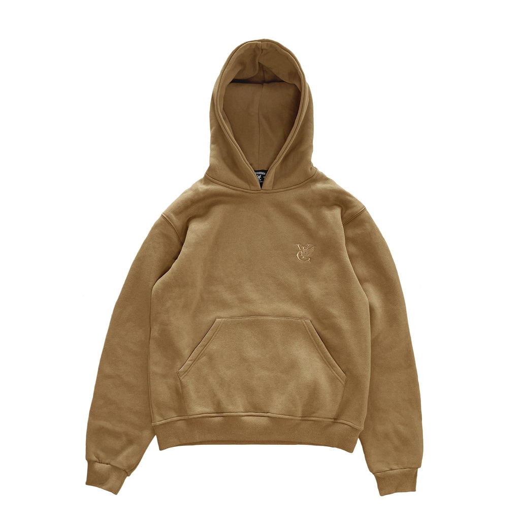 Premium quality boxy fit sweatshirt hoodie by New Zealand skate and streetwear clothing label VIC Apparel. Classic minimal design.
