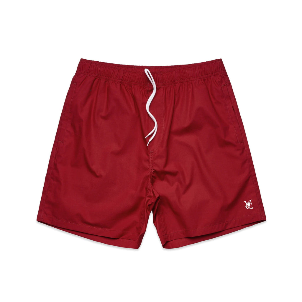 New Zealand skate and streetwear clothing label VIC Apparel's Feather Beach Shorts is the perfect short for every summer adventure. Regular fit, Drawstring waist, Slit pockets at side, Embroidered logo at left thigh.