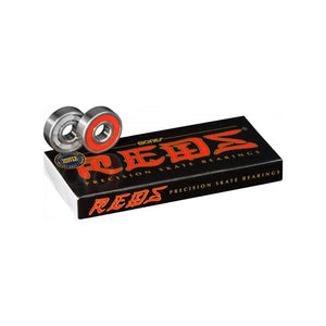 Bones® REDS® are manufactured in China to our Bones Skate Rated™ specifications in a manufacturing facility dedicated to producing the highest quality skate bearings in China. They are inspected twice before being shipped to skaters and offer the greatest combination of performance, durability and low cost in the industry. Because they offer near Bones Swiss performance at a fraction of the cost, they have become the best selling bearings.