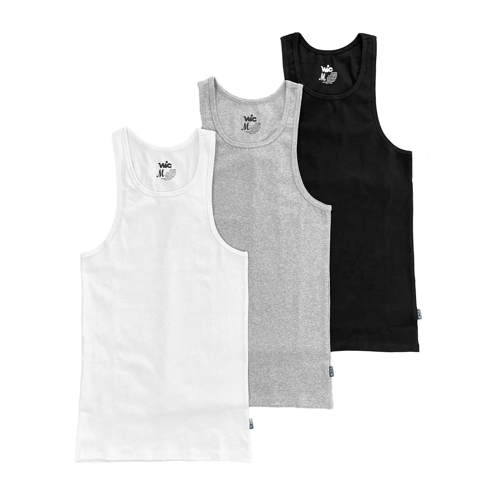 CLASSIC RIBBED TANK - 3 PACK