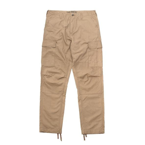 Premium quality ripstop cargo pants in khaki by New Zealand skate and streetwear clothing label VIC Apparel. American classic vintage military workwear style.