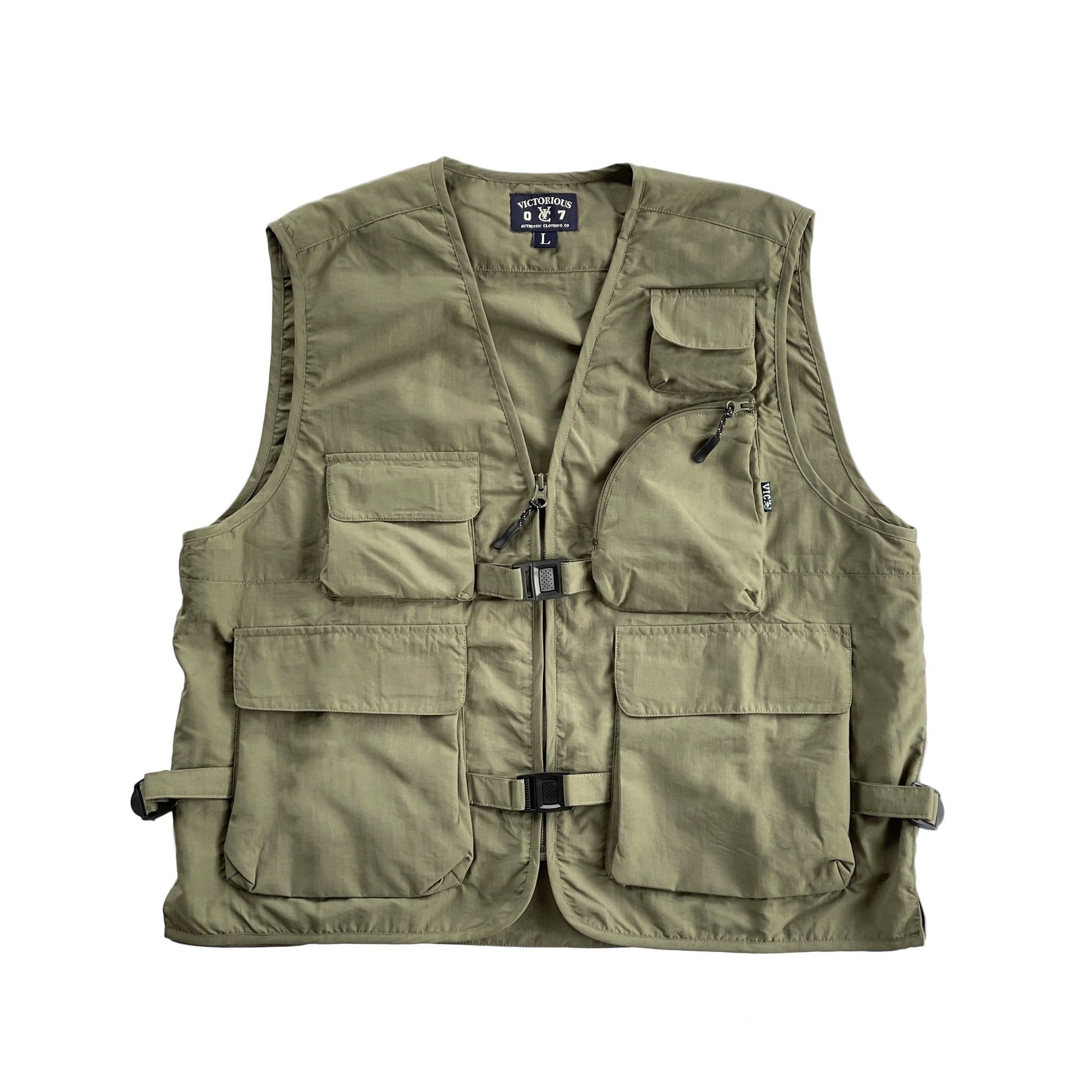 VIC UTILITY VEST - ARMY GREEN – VIC APPAREL