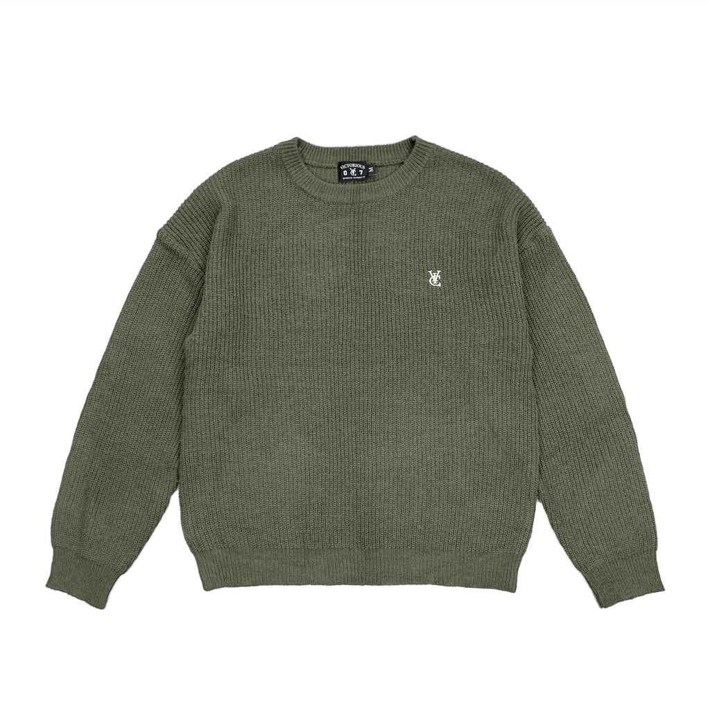 Premium quality mohair-blend knit sweater by New Zealand skate and streetwear clothing label VIC Apparel. Classic minimal design. Regular fit.