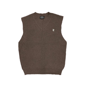Premium quality mohair-blend knit vest sweater by New Zealand skate and streetwear clothing label VIC Apparel. Classic minimal design. Relaxed fit.